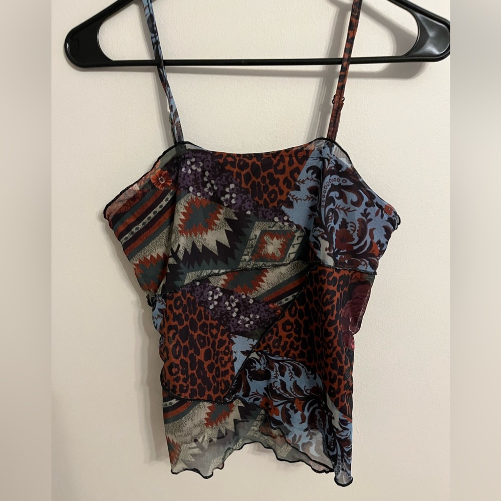 Shein Floral and leopard print tank!